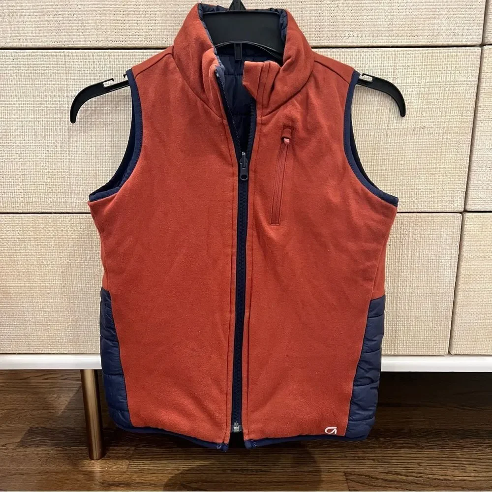 Gap Kids Recycled Nylon Fit Tech Reversible Vest Puffer